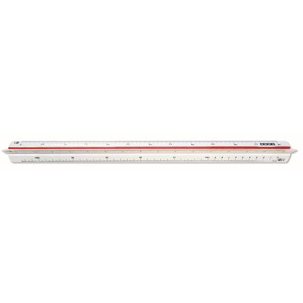ARDA 110 righello Righello a scala 300 mm Plastica Rosso, Bianco 1 pz-4