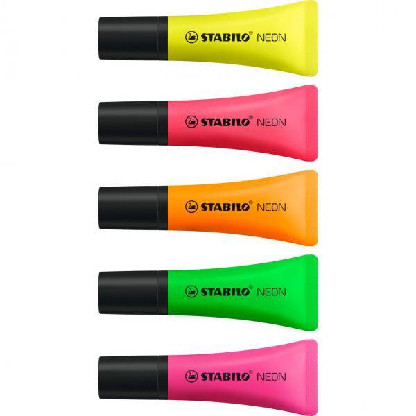 STABILO NEON evidenziatore 1 pz Punta smussata Giallo-3