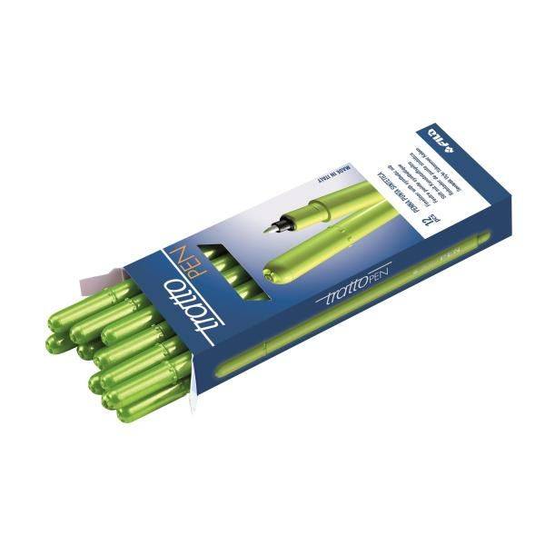 Tratto Pen penna tecnica Fine Verde chiaro 12 pz-0