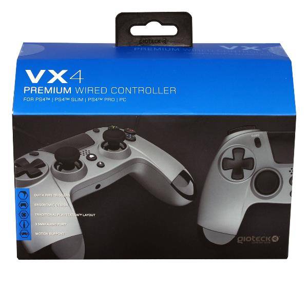 Gioteck VX4 Titanio USB Gamepad Analogico/Digitale PC, PlayStation 4-3