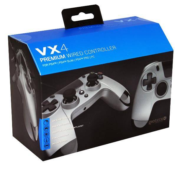 Gioteck VX4 Titanio USB Gamepad Analogico/Digitale PC, PlayStation 4-4