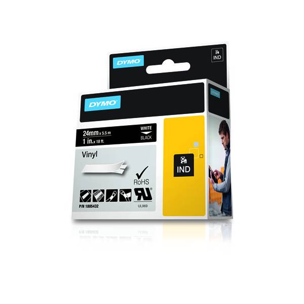 NASTRO 24MMX 5 5M VINILE BI/NE-1