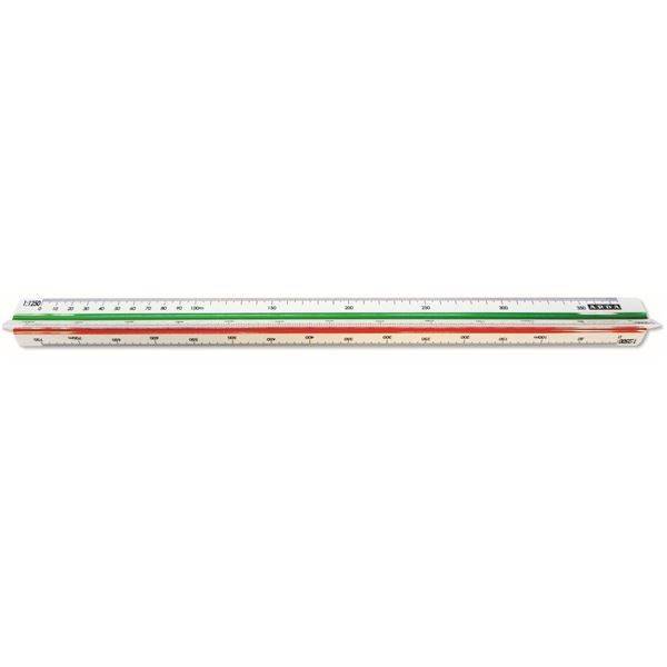 ARDA 111 righello Righello a scala 300 mm Plastica Verde, Rosso, Bianco 1 pz-0