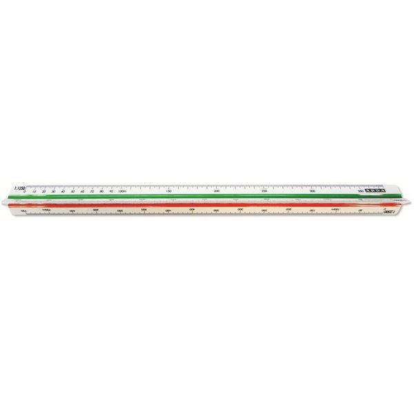 ARDA 111 righello Righello a scala 300 mm Plastica Verde, Rosso, Bianco 1 pz-2