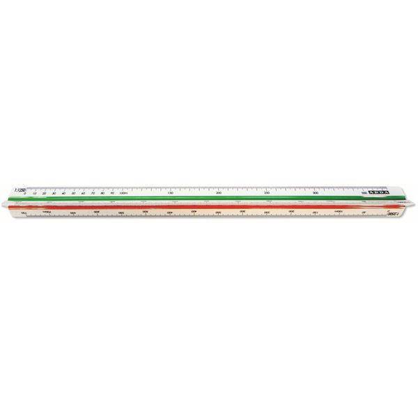 ARDA 111 righello Righello a scala 300 mm Plastica Verde, Rosso, Bianco 1 pz-4