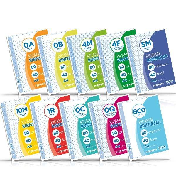RICAMBI A4 QUADRI 4MM 40FF-0