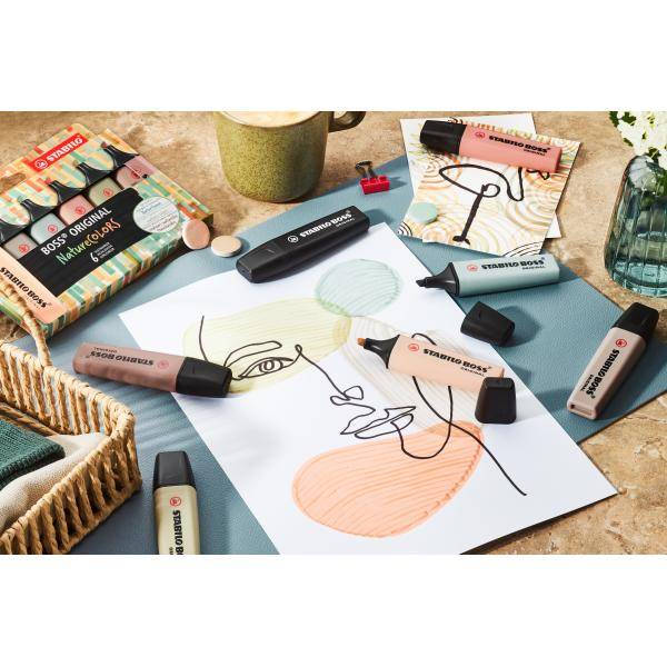 STABILO BOSS ORIGINAL NatureColors evidenziatore 10 pz Punta smussata Marrone 70/165-3