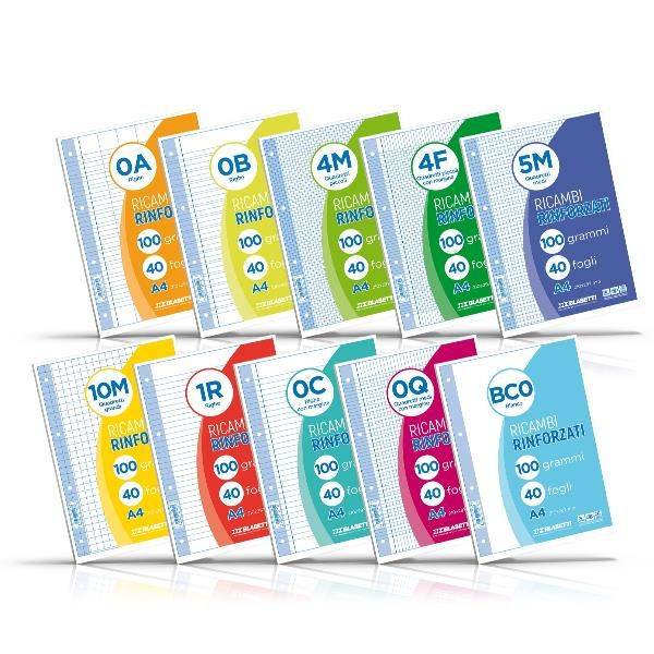 RICAMBI A4 RIGHE 1RC 40FF 100GR-0