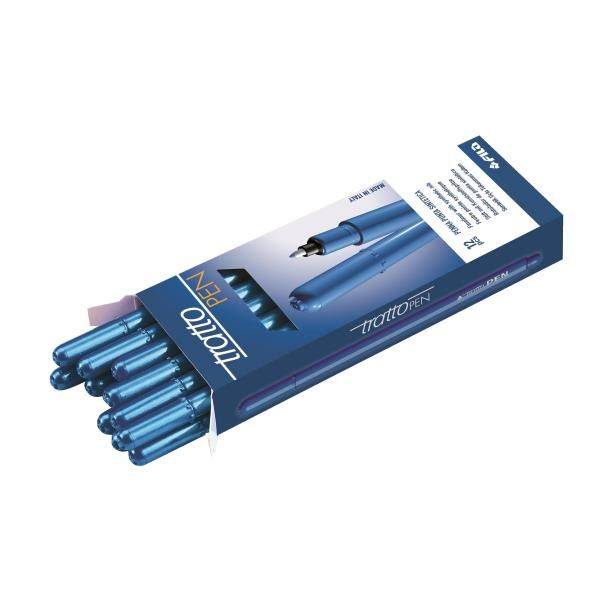 Tratto Pen penna tecnica Fine Blu 12 pz-0