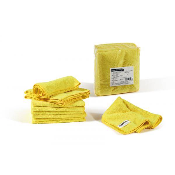 Panno in microfibra coll. ultrega - cm 40x40 - 10 pezzi - giallo-2