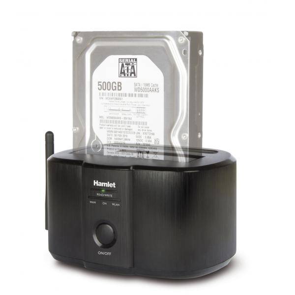 Hamlet Wi-Fi Docking Station per hard disk sata da 2,5'' o 3,5''-1