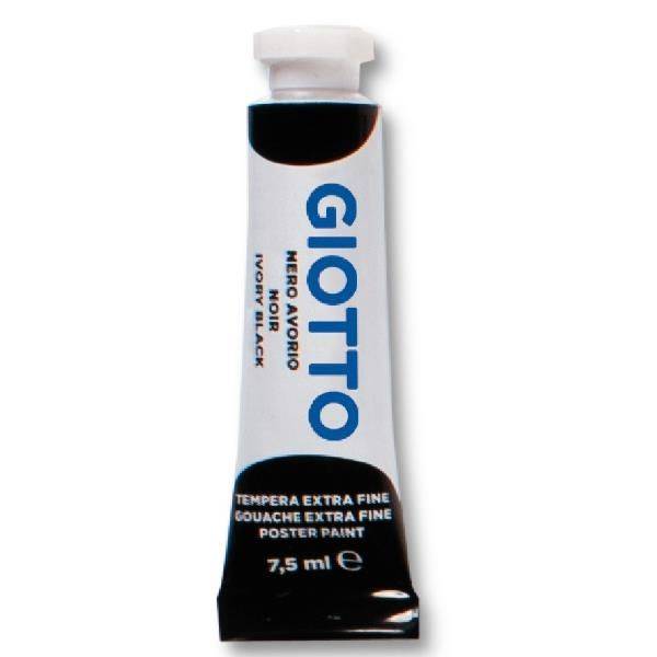 Giotto 352024 colore a tempera 12 ml Tubo Nero-0