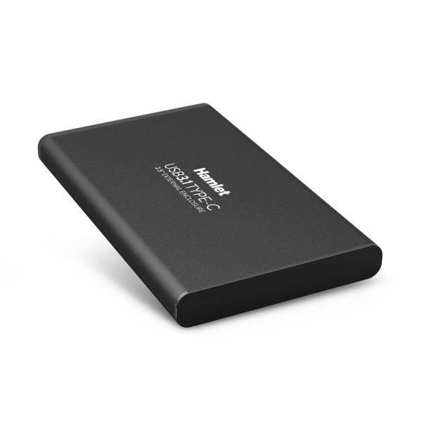 Hamlet Box esterno USB 3.1 Tyce-C per Hard Disk SATA 2,5 in alluminio