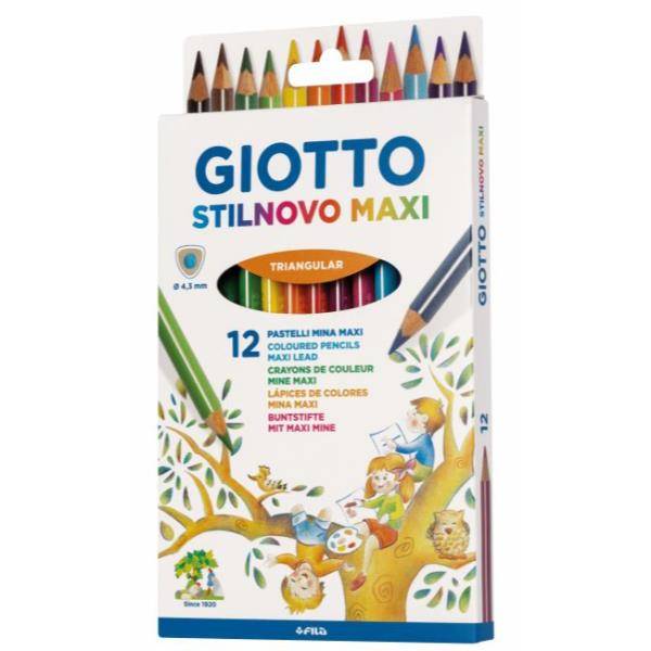 Giotto F225900 pastello colorato Colori assortiti 12 pz-1