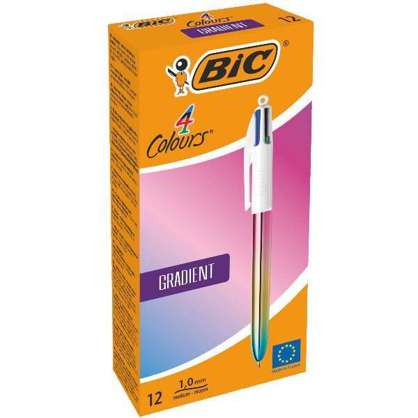 BIC 4 Colori gradiente Boligrafo di sfera retrattile - Punt medio da 1,0 mm-2