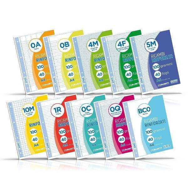 RICAMBI A4 QUADRI 10M 40FF 100GR-0