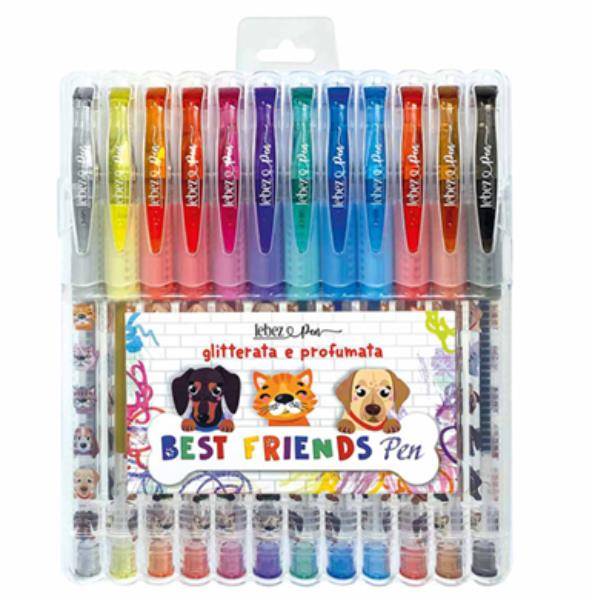 Lebez 81186 penna gel Penna in gel con cappuccio Multicolore 12 pz-2