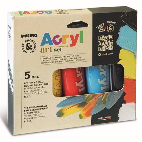 Primo 421TATM5 vernice Pittura acrilica 75 ml 5 pz