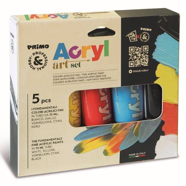 Primo 421TATM5 vernice Pittura acrilica 75 ml 5 pz-2