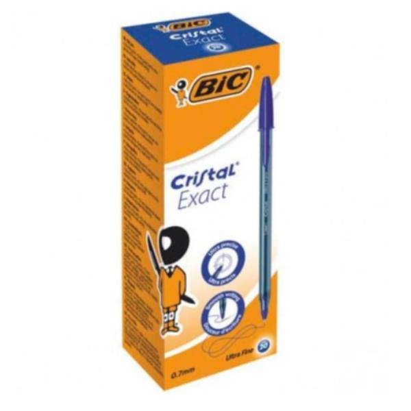 BIC Cristal Exact Blu Penna a sfera Ultra sottile 20 pz-1