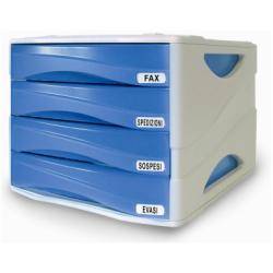 ARDA TR15P4PBL vassoio da scrivania Grigio, Blu-1