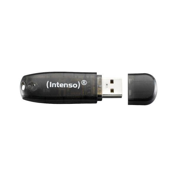 Intenso Rainbow Line - Chiavetta USB - 32GB - USB 2.0 - Nero, Giallo, Rosso (Confezione da 3)-2