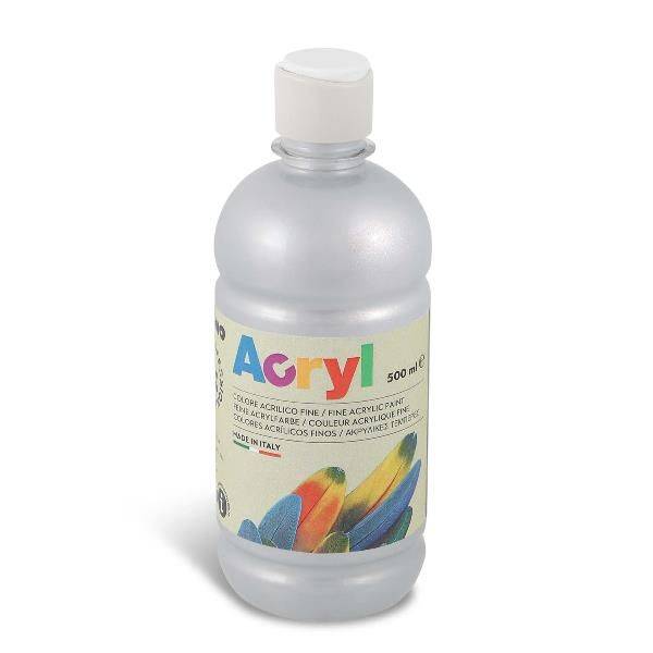 BOTT 500ML TEMP ACRILICA ARGENTO-0
