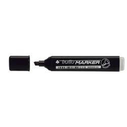 Tratto Marker marcatore permanente Punta smussata Nero 12 pz-1