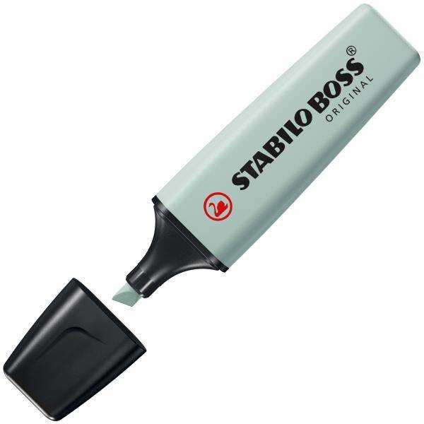 STABILO BOSS ORIGINAL NatureColors evidenziatore 4 pz Punta smussata Beige, Nero, Verde, Grigio chiaro-1