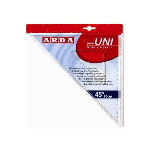 SQUADRA 45° 30CM LINEA UNI-1