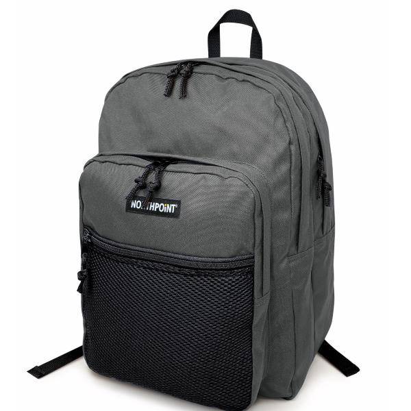 Lebez 81218 zaino Zaino scolastico Grigio Poliestere-1