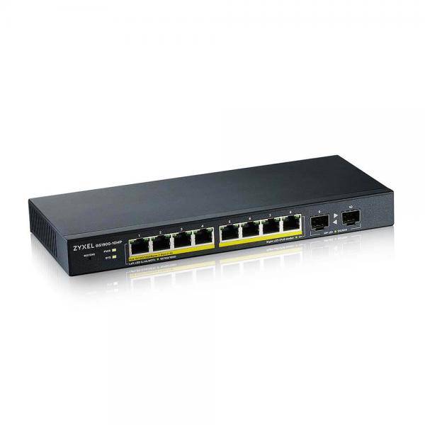 ZYXEL Switch 8x GS1900-10HP GbE L2 POE+ /+2 SFP slots-1