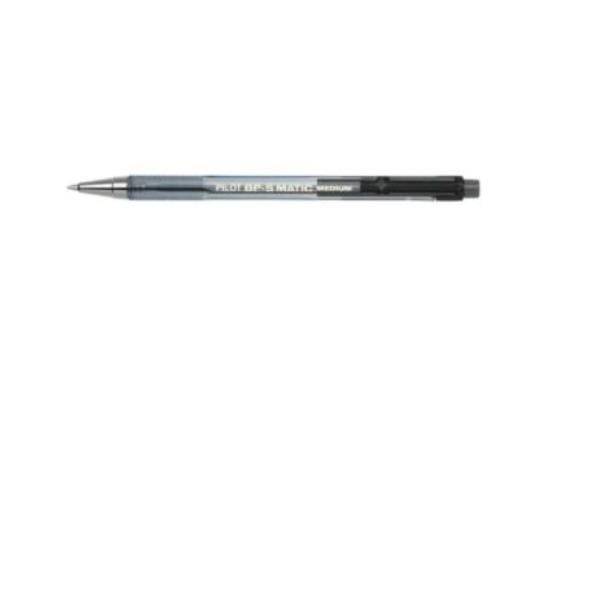 Pilot BP-S Matic Nero Penna a sfera retrattile a clip Medio 12 pz-0