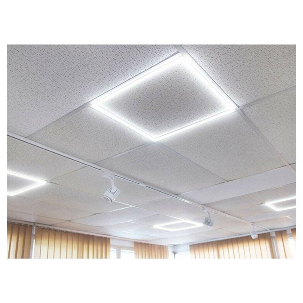 Pannello Led Telaio Luminoso Cornice 60x60 Cm 48 W 5700lm Lampadario Sospensione Tot - -Bianco Caldo --3