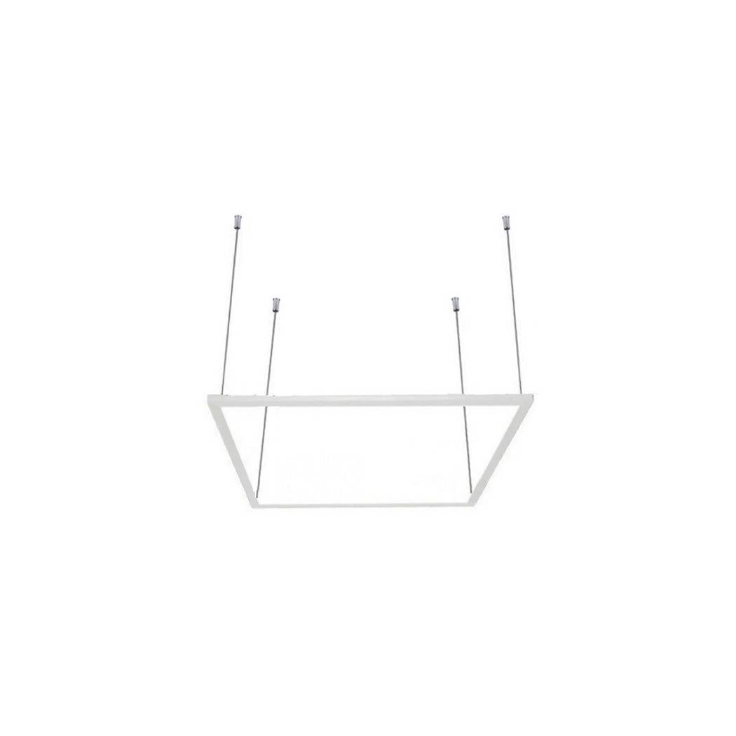 Pannello Led Telaio Luminoso Cornice 60x60 Cm 48 W 5700lm Lampadario Sospensione Tot - -Bianco Caldo --4