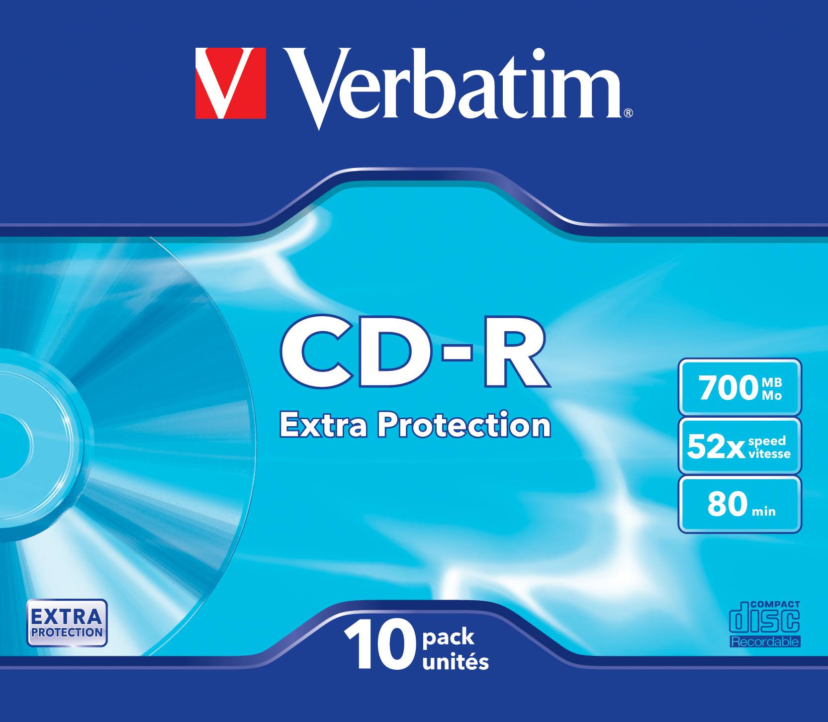 Cd-r 80 min. 700 mb Verbatim slim case-1
