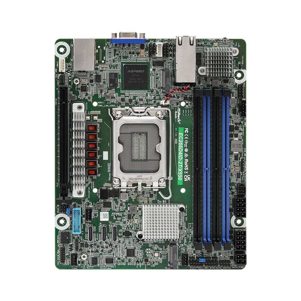 ASRock motherboard EC266D4ID-2T/X550 mini-ITX Socket 1700 DDR5-only Single-0