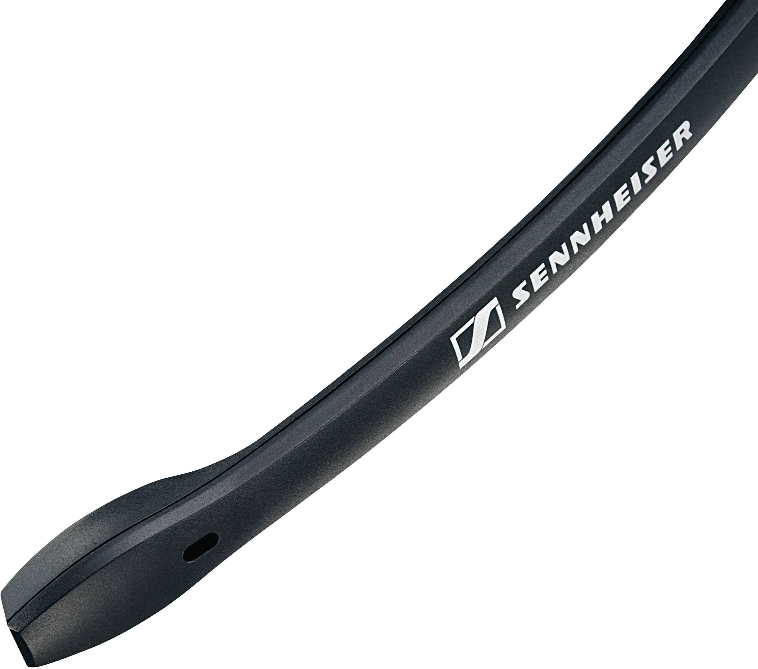 Un componente del braccio del microfono Sennheiser in nero.