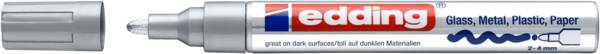 EDDING 750 Marker di lacca lucida 2,0 - 4,0 mm - argento