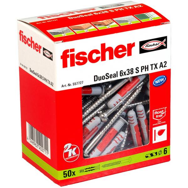 Fischer DuoSeal Dübel 48 mm 8 mm 557728 25 St. (557728)