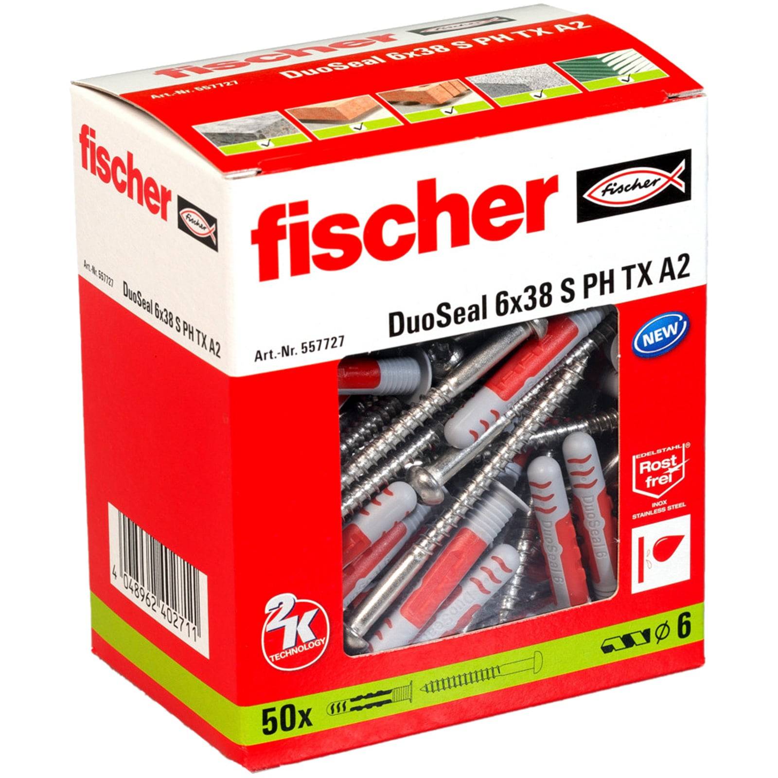 Fischer DuoSeal Dübel 48 mm 8 mm 557728 25 St. (557728)-0