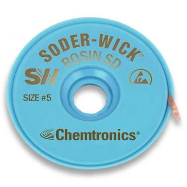 Treccia dissaldante ESD Soder-Wick®, 3,7 mm, marrone, 1,5 m