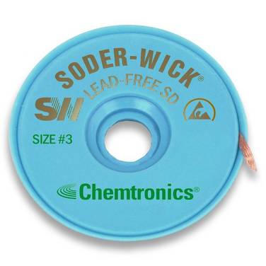 Treccia dissaldante ESD Soder-Wick®, 2 mm, verde, 3 m