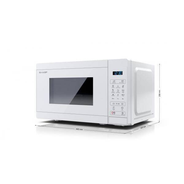 Sharp YC-MG02E-C forno a microonde Superficie piana Microonde combinato 20 L 800 W Bianco-1