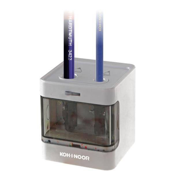 Koh-I-Noor DAS8044 temperino Temperamatite elettrico Grigio, Bianco-0