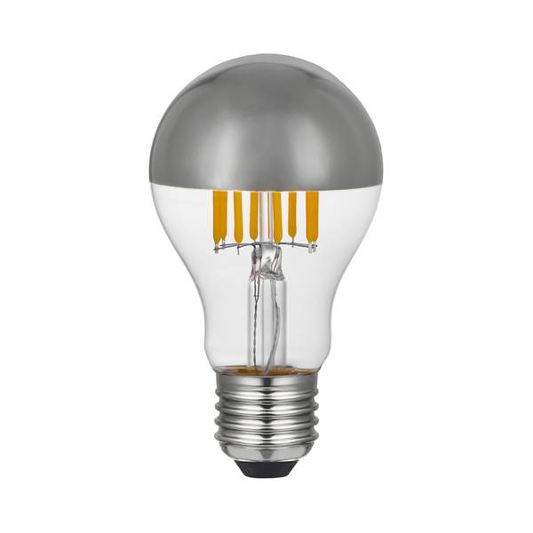 LED DL FIL GOCCIA CUP ARGENTO 9W E27 2700K HALF SILVER DIM