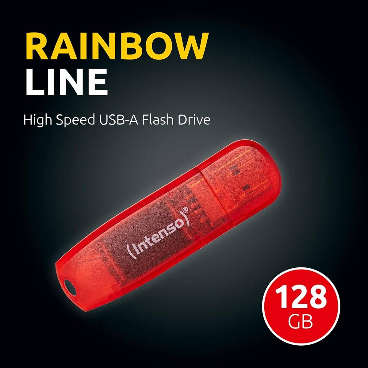 Chiavetta USB Intenso Rainbow Line Versatile dispositivo di archiviazione rimovibile Chiavetta dati USB 2.0 da 128 GB-2