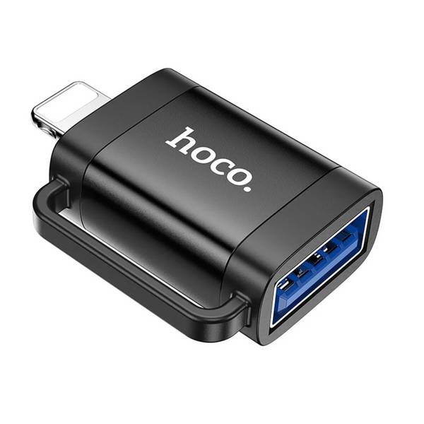 Adattatore HOCO OTG per iPhone (maschio) a USB-A (femmina) UA31A nero