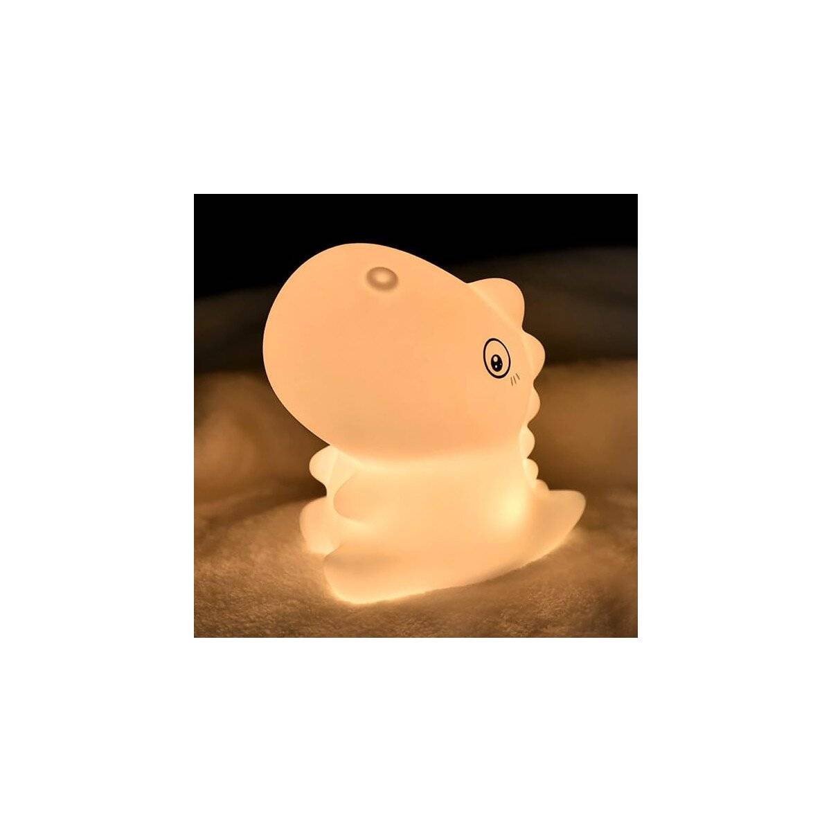 Elegante luce notturna con modalità di illuminazione versatili | Batteria ricaricabile | Cambio colore RGB | T Rex-3