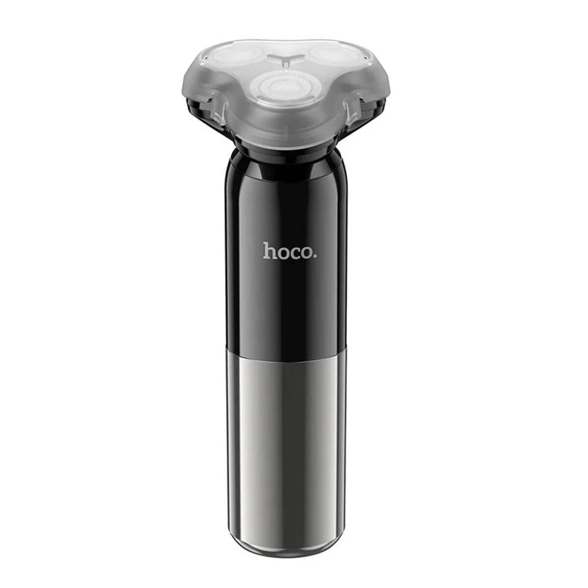Rasoio a tre lame 600mAh con display digitale a LED IPX7 impermeabile nero-2